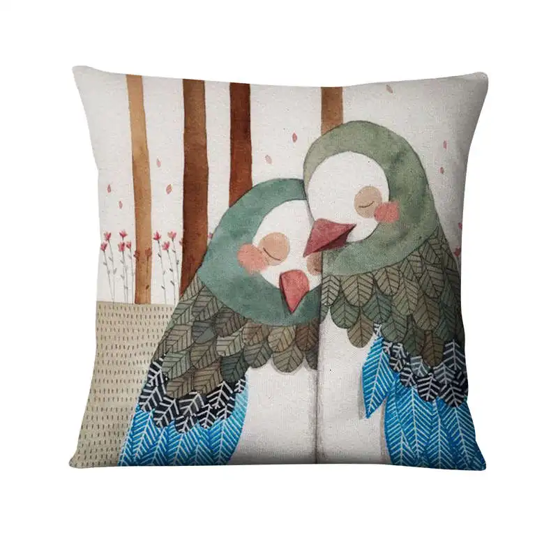 Скандинавская простая мультяшная наволочка 45*45 см с рисунком русалки |