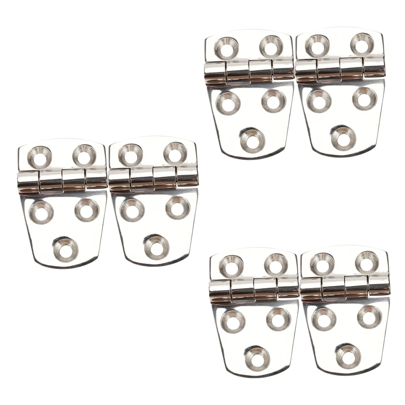 

Marine Hinges,Marine Grade Boat Short Side Hinges,Table Hinge,All 316 Stainless Steel Accessories,Pack Of 6