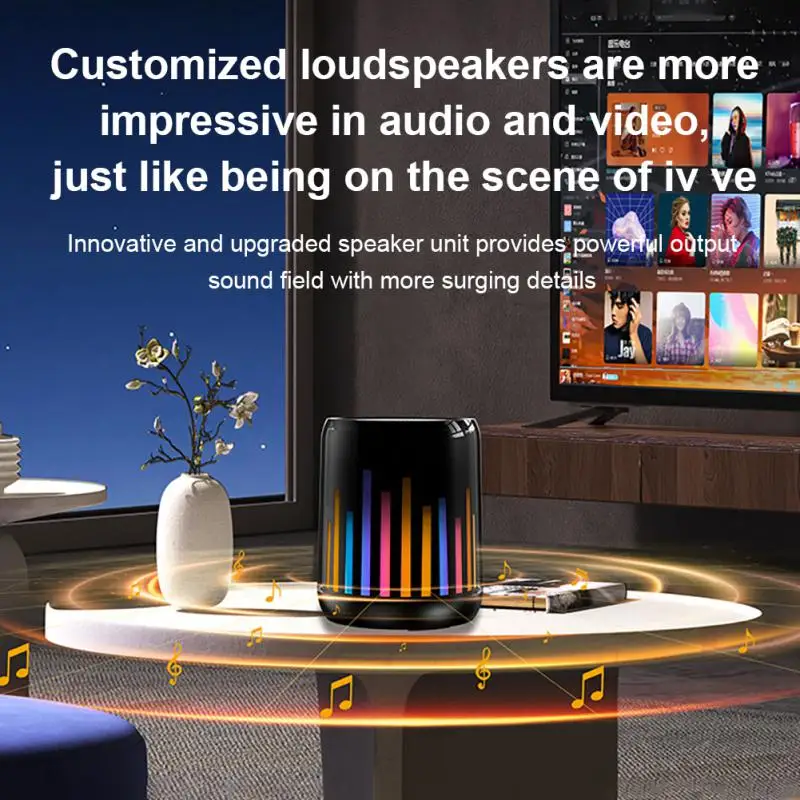 

Rgb Light Small Sound Colorful Stereo Reproducer Portable Super Bass Speaker Wireless Speaker Colorful Led Music Box