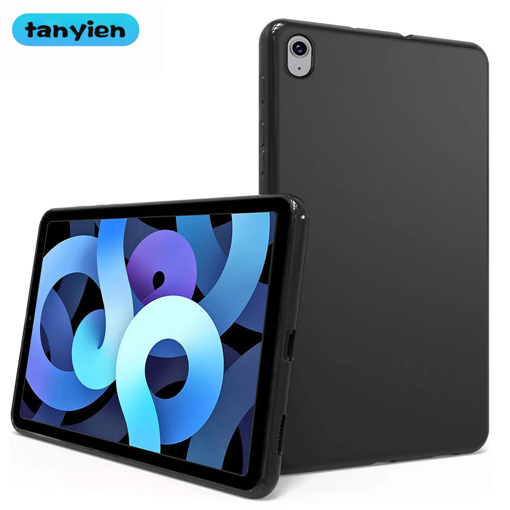 

Чехол для планшета Apple iPad Air 1 2 3 4 5 9,7 10,9 10,5 2013 2014 2019 2020 2022 2th 3th 4th 5th Gen, мягкий силиконовый черный чехол