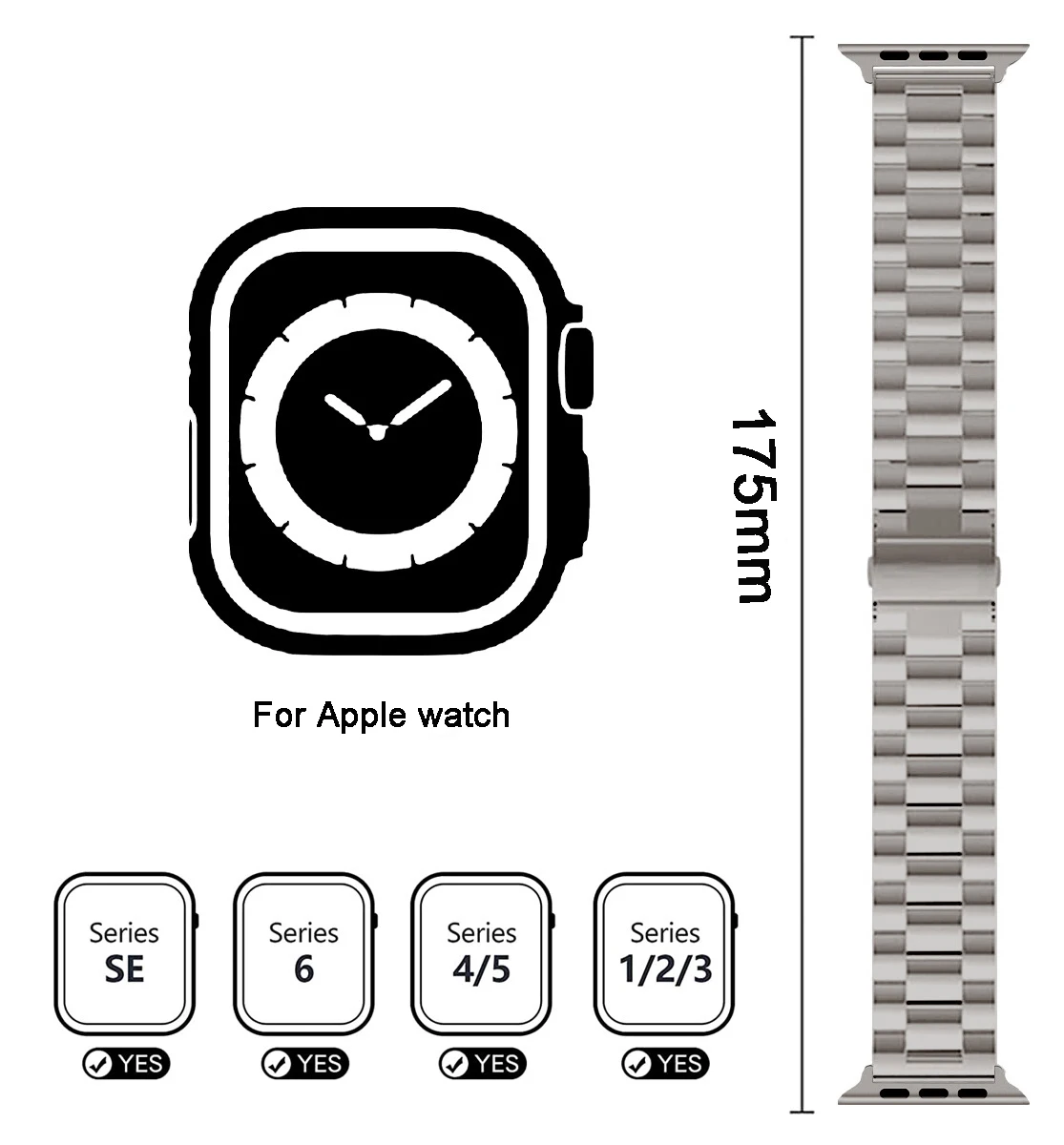 Real Titanium Strap For Apple Watch Ultra 49mm Oracle Design Watchband For iWatch 8 7 6 5 4 SE,50g Super Light Modification Kit enlarge