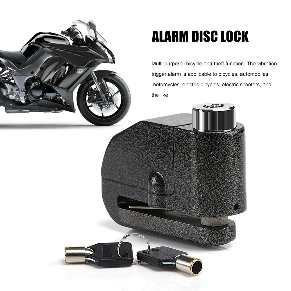 

Motorcycle Bike Wheel Disc Alarm Disc Brake Lock Waterproof Anti-theft Scooter Alarm Lock 110db Loud Bicycle Locks Alarm