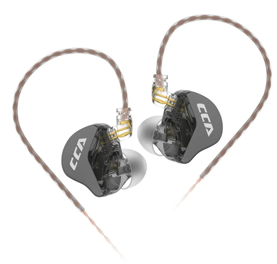 

CCA CRA Hanging In Ear Metal Wired Earphones HiFi Monitor Headset Noice Cancelling Sport Gamer Music Earbuds Earphone