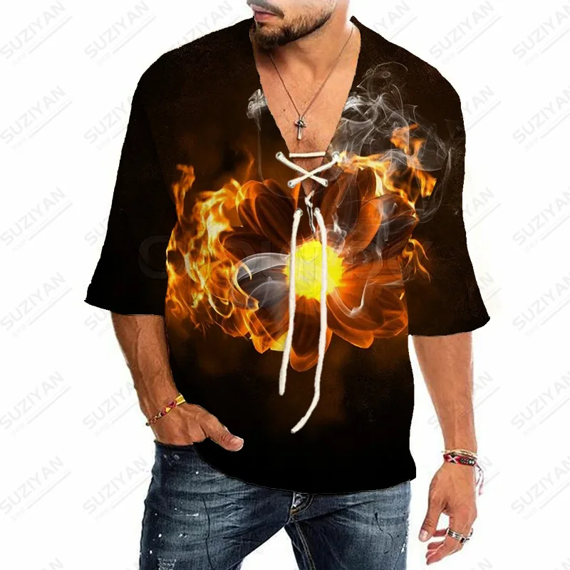 

Solid Summer European England V-Collar New Printing No.1 Oversized Clothing Products Japanese Summer Stitch Elements Top