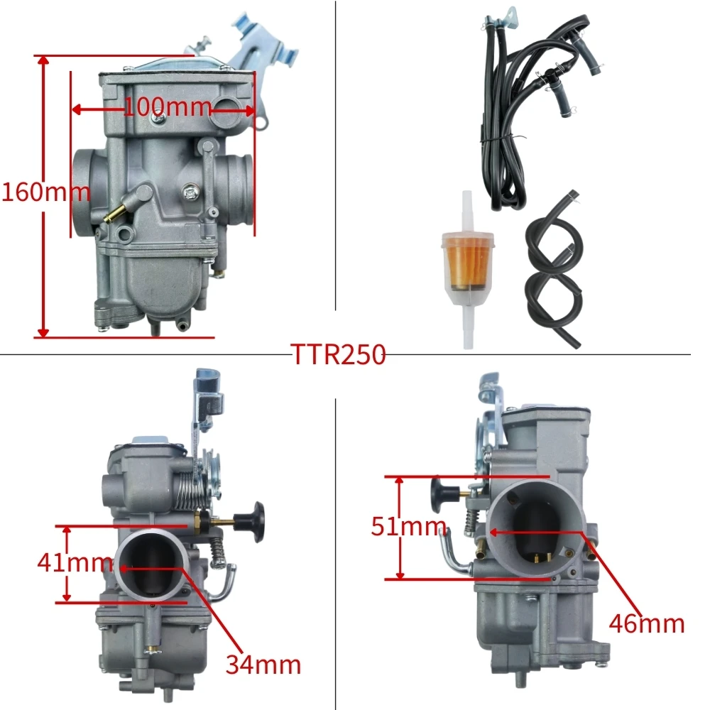 Карбюратор для мотоциклов Yamaha YB100, DX100, K90, L2, YL2, L2SN, YL2C, аксессуары для карбюраторов (art.: 3920da26370eb) - 3920da26370eb