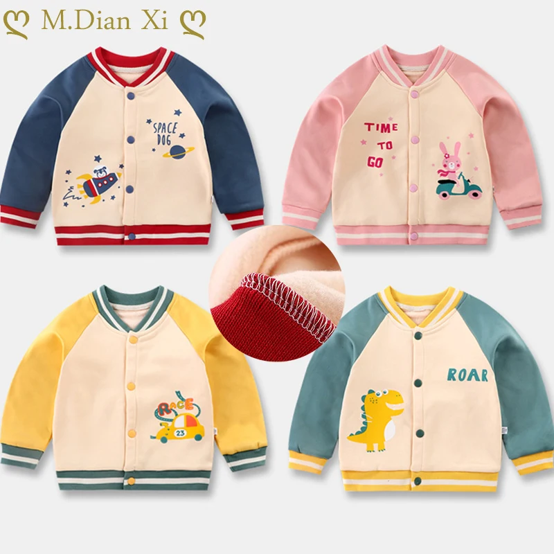 Newborn Infant Baby Boys Girls Coat Winter Warm Coat Baseball Jacket Toddler Unisex Coat Outerwear Jacket Kids Cute Coats 0-5Y