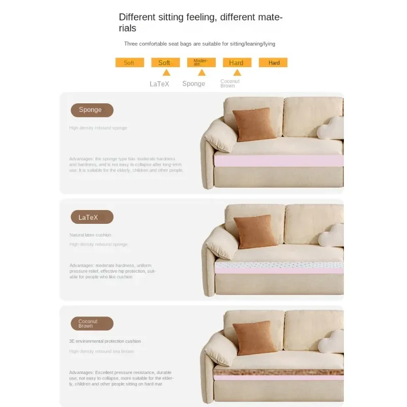 Многофункциональный диван-кровать со слоновьими ушками складной двойной