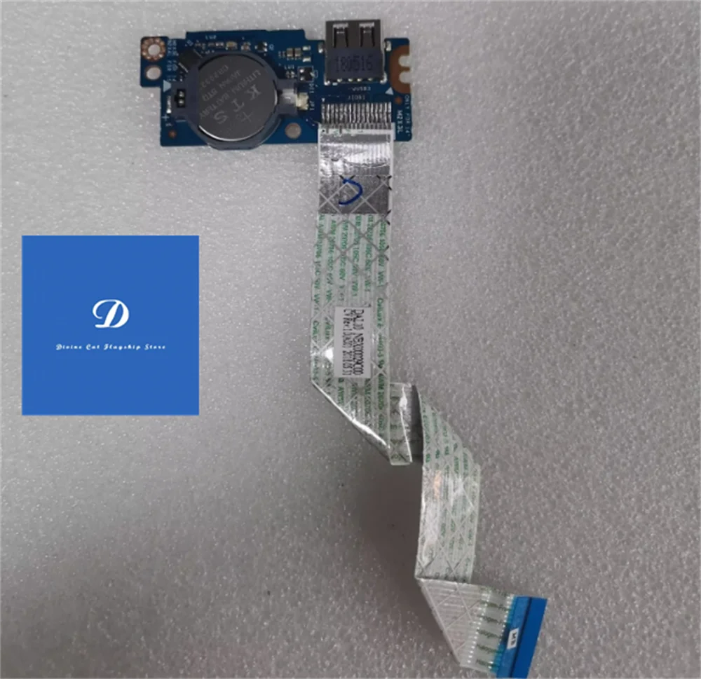 Плата проводного устройства чтения карт памяти Dell Latitude 3490 3590 P89G USB SD LS-F118P JXKP3