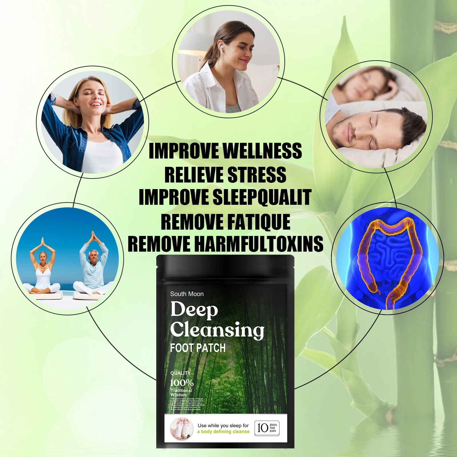 Рисунок 4 - Пластырь для ног с натуральным бамбуковым углем