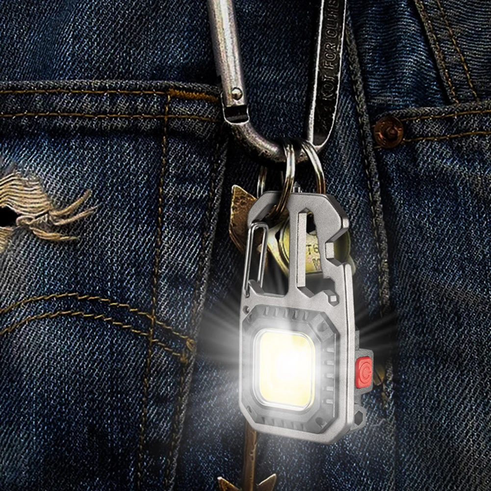 

Mini LED Flashlight Keychain Portable Rechargeable 500LM Outdoor Bottle Opener for Hiking Torch Lights Outdoor