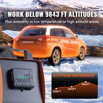 VEVOR 5/8KW Car Heater Diesel Air Heater 12V Diesel Heater With LCD Switch Silencer for Car Truck Boat RV Parking Diesel Heater 4