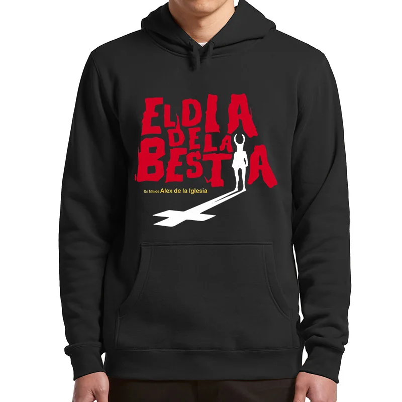 

The Day Of The Beast Hoodies Black Comedy Horror Film Hooded Sweatshirt Comfortable Basic Oversized Hoodie