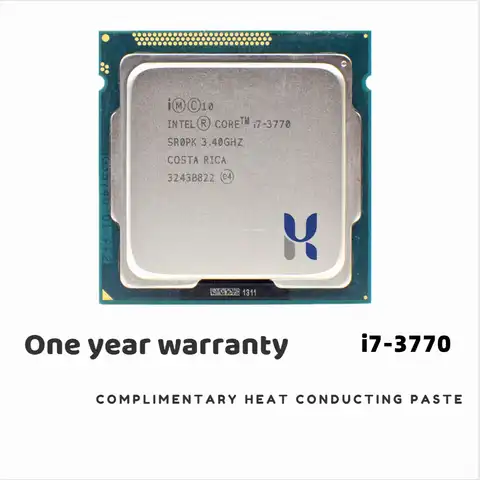 Процессор Intel Core i7-3770 i7 3770 3,4 ГГц четырехъядерный восьмипоточный процессор 8 Мб 77 Вт LGA 1155