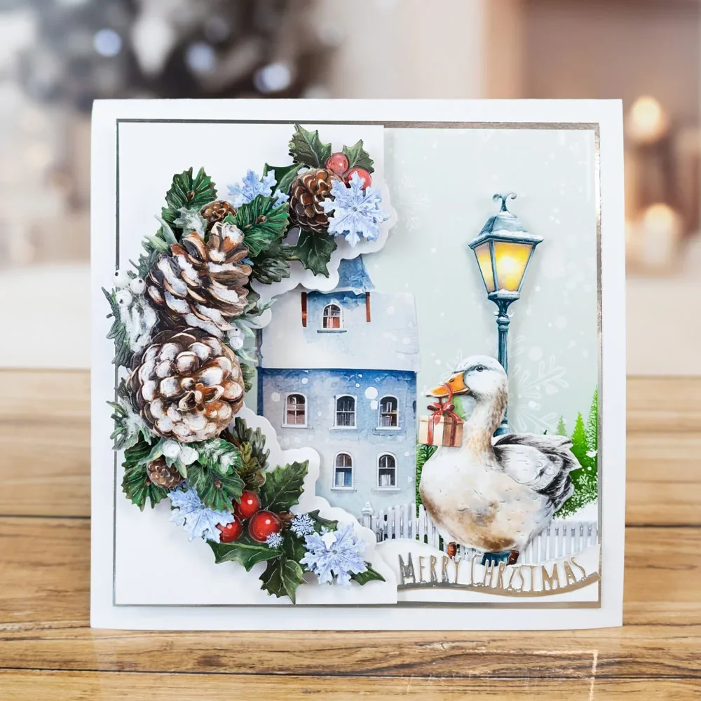 Новинка 2024 Рождественский спрей для сбора полумесяца набор высечки сделай сам