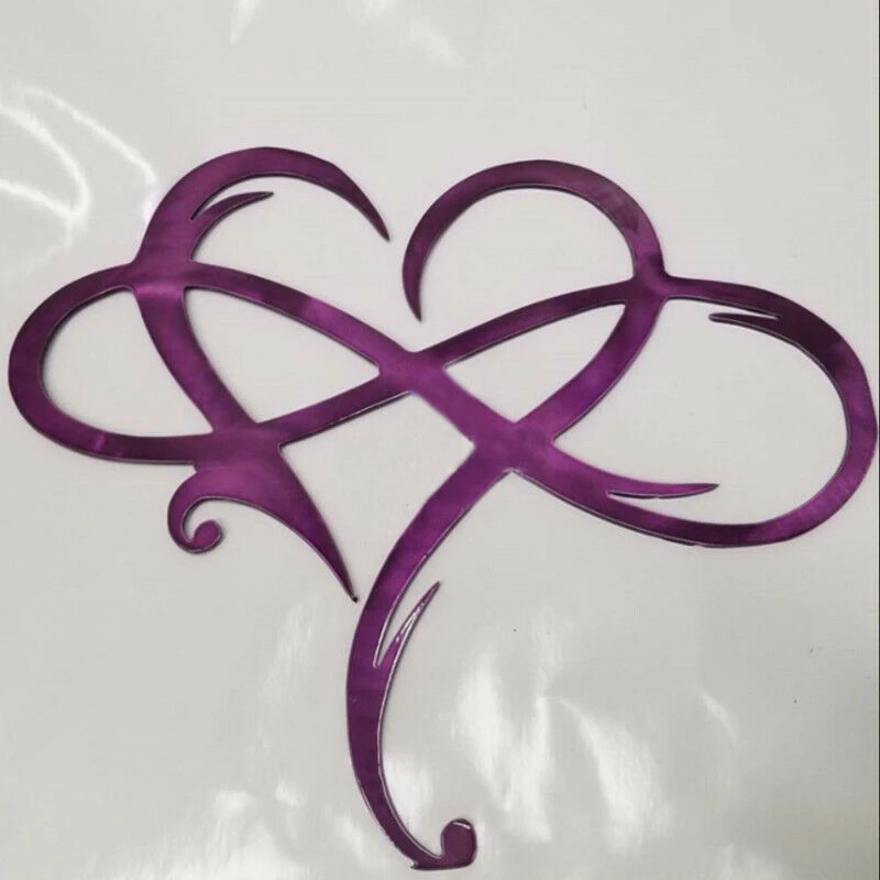 

30*25cm Infinity Heart Shaped Ornaments Wall Decor Eternal Love Hanging Sign Door HangerMetal Art Wedding Gift Living Room Decor