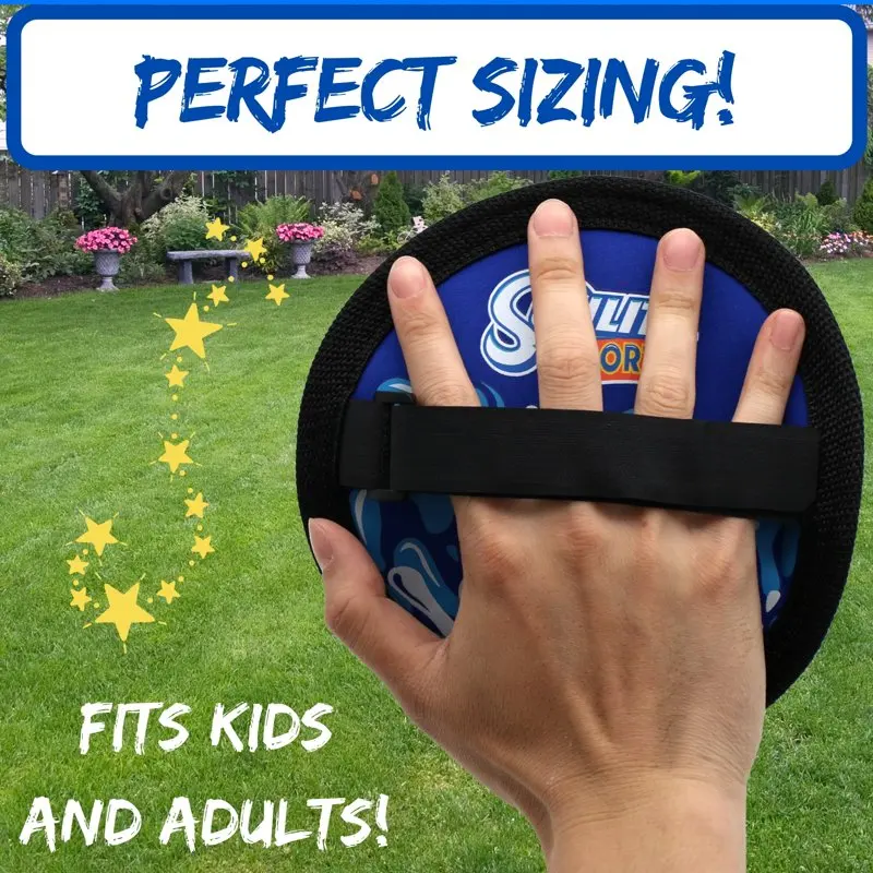 

EZ Glove Toss and Catch Ball Set, Includes 2 Gloves and 1 Ball, Backyard Pool Beach Outdoor Indoor Play, Easy Throw and Catch