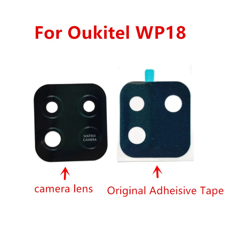 

Оригинальная задняя крышка для сотового телефона Oukitel WP18, объектив камеры, стеклянная крышка, запасная часть + оригинальная адгезивная лент...