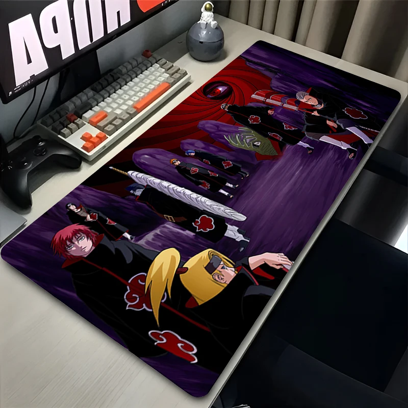 XXL Аниме Коврик Для Мыши Red Clouds Naruto A-Akatsuki Водонепроницаемый Противоскользящий