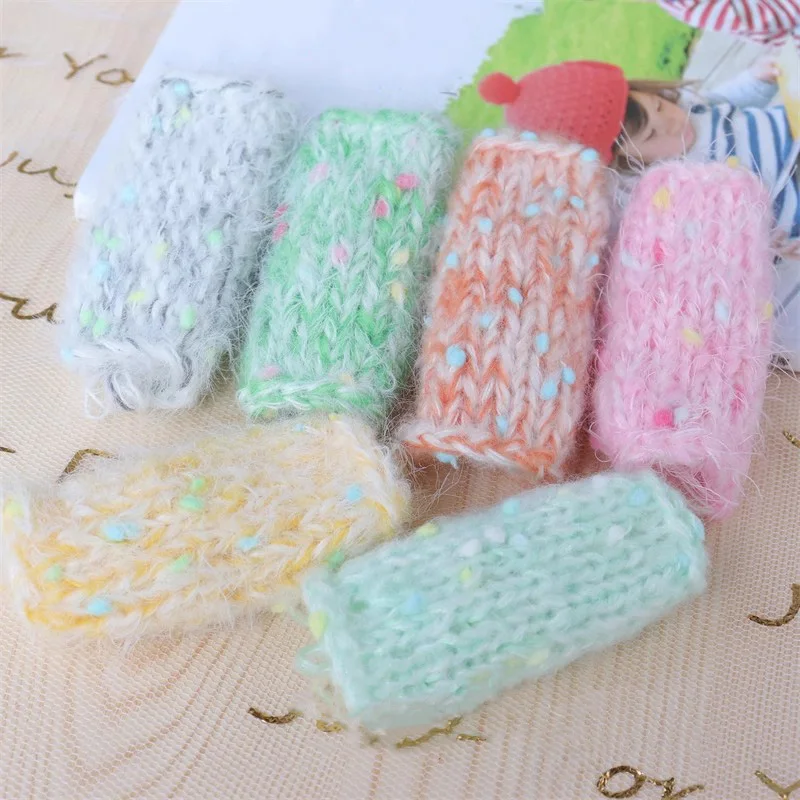 50 г/рулон разноцветная шерстяная пряжа