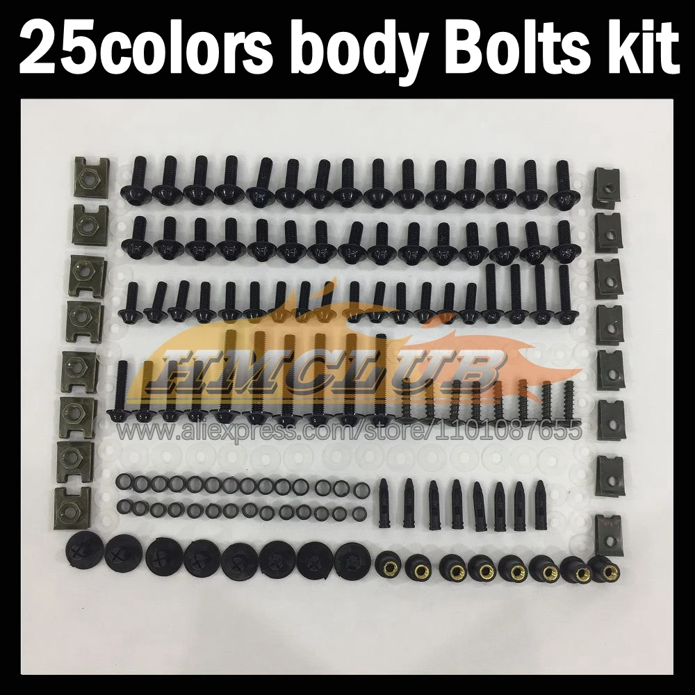 

268ps Full Screws Kit Body bolt For KAWASAKI NINJA ZX14 R ZX 14R 14 R ZX-14R ZX14R 06 07 08 09 10 11 Fairing bolts screw NutS