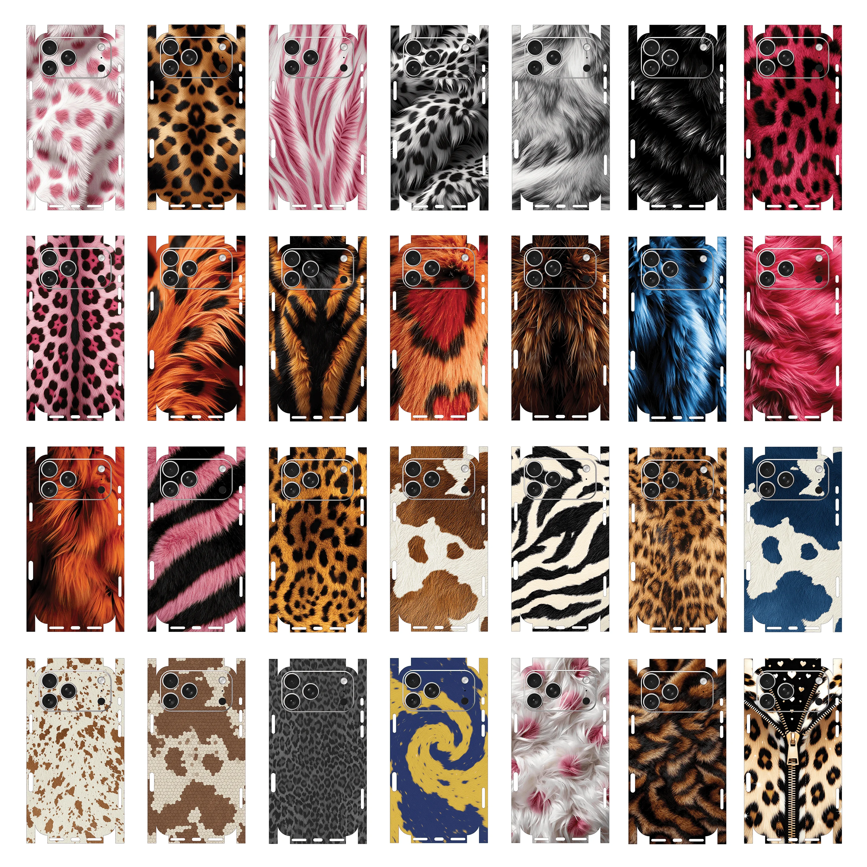 Фото Защитная пленка-наклейка Oscar Wrap для Apple iPhone 17, 16, 15, 14, iPhone 13 Pro Max, цветная, на заднюю панель №1