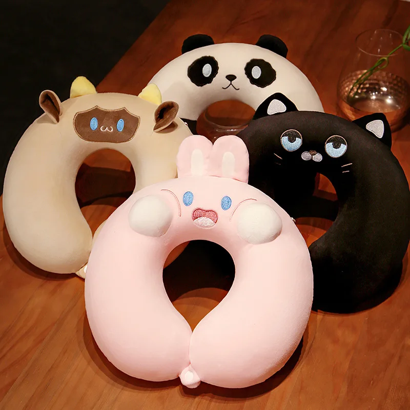 

U-образная подушка в виде милых мультяшных животных, 30 см