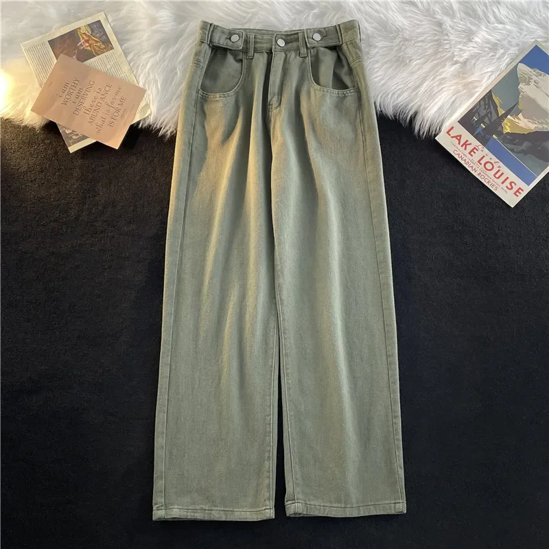 Мужские свободные джинсы foufurious, Классические Серые повседневные ...