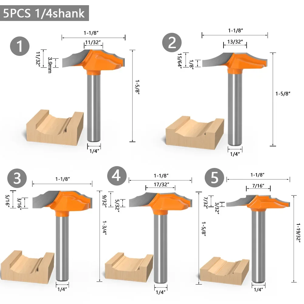 1 шт. 1/4 &quot6 мм хвостовик деревообрабатывающая дверная рама кружевной нож