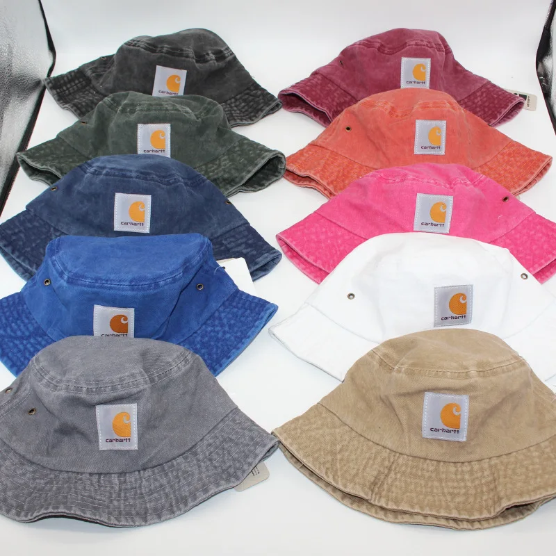 

Washed Retro Fisherman Hat Men's And Women's Tide Tooling High Street Pot Hat Outdoor Fishing Hat Short-Brimmed Travel Sun Hat