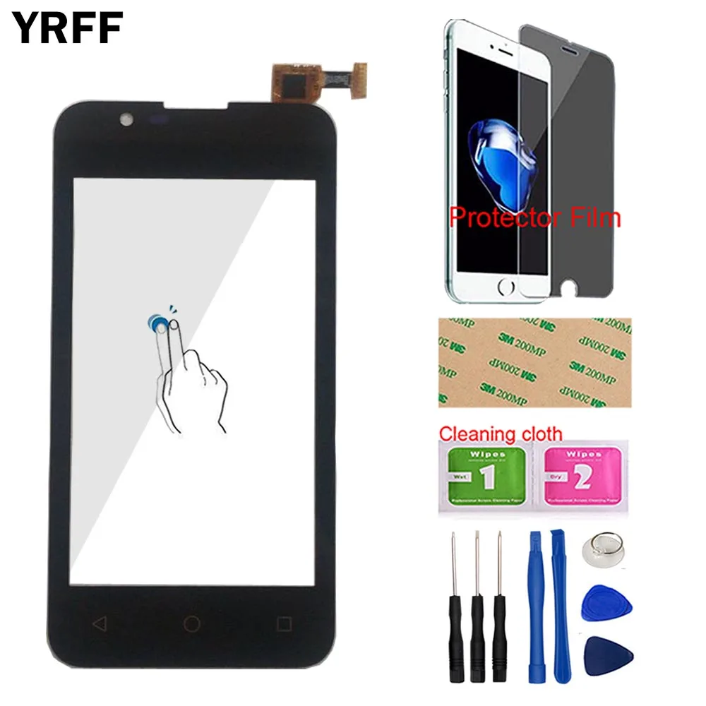 

YRFF 4.0" Sunny 2 Touch Screen For Wiko Sunny 2 Touch Screen Digitizer Panel Sensor Front Glass Lens Panel Tools Protector Film