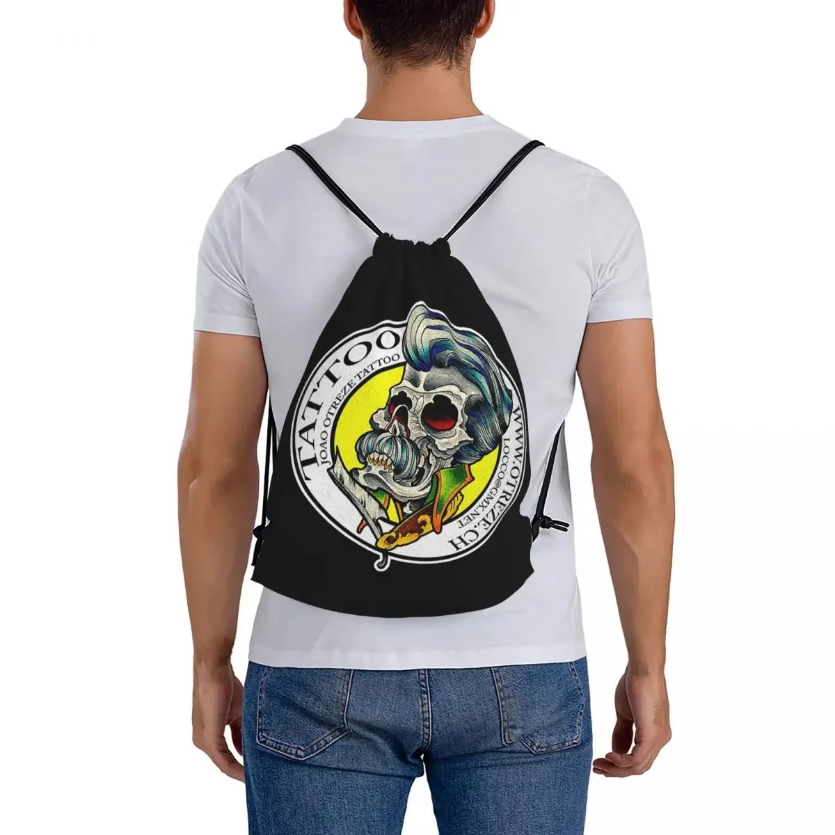 Рюкзаки с татуировкой Joao Otreze повседневные портативные сумки на шнурке карманные