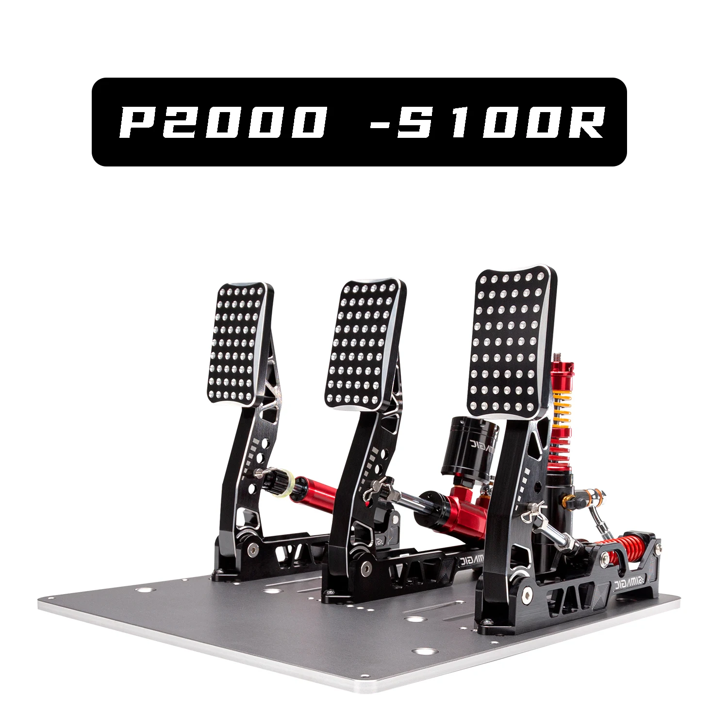 

Simagic P2000 Pedals PC Direct Drive 3-Pedal Standard/Long Throttle 100/200KG Pressure Sensor for simulator racing game