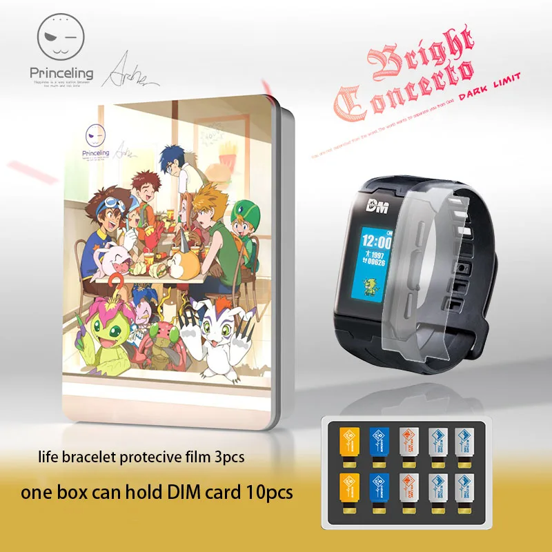 Аниме Digimon Приключения браслет защитная пленка приглушенная карта коробка EX