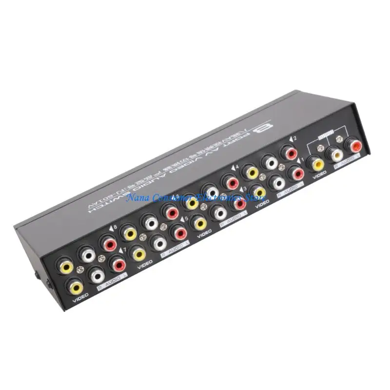 Фото G7NE 8-полосный композитный RCA AV-разветвитель 1X8 видео 1 в 8 выходах селекторный разветвитель-распределитель для STB DVD HDTV №5