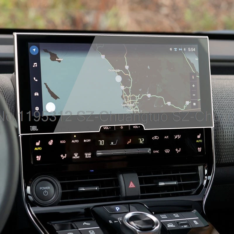 

Защитная пленка из закаленного стекла для Toyota bZ4X 2022 2023, 12,3-дюймовый автомобильный GPS-навигатор с сенсорным экраном