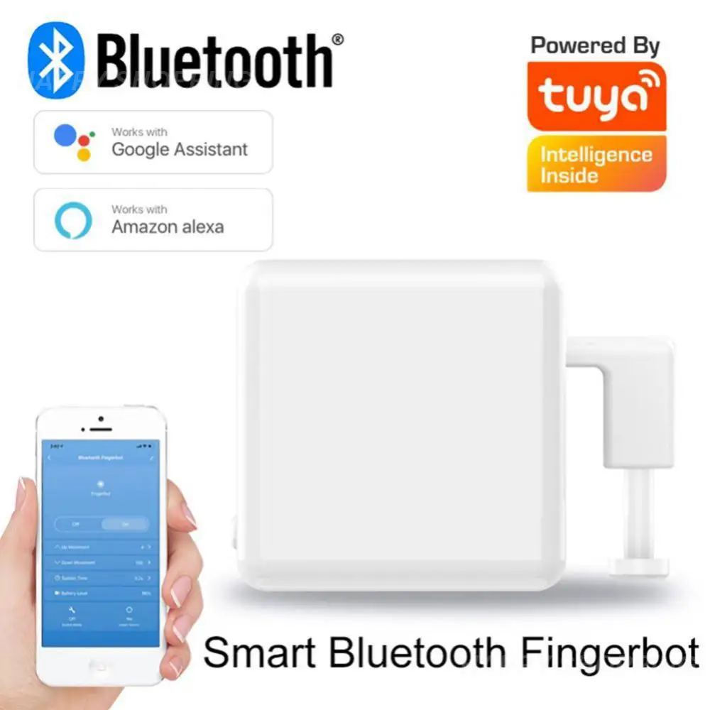 

Умная кнопка переключателя Tuya с Bluetooth, толкатель для умного дома, приложение Adaprox, голосовое управление для Alexa Google Assistant