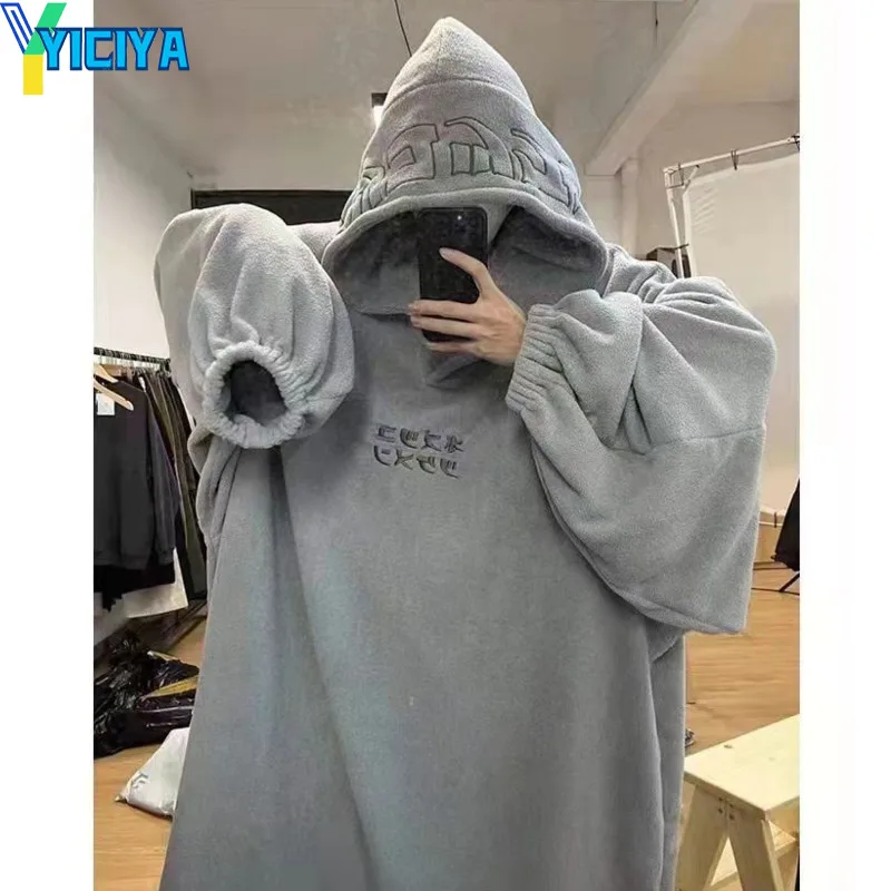 YICIYA Women Hoodies Oversized Fleece Blanket Hoodie Plush Sweatshirt Women Tops Long Sleeve TV Blanket Winter Warm Thick Hoodie