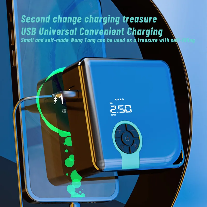 

Многофункциональный портативный воздушный компрессор, электрический велосипед, мотоциклы, автомобильные шины, автомобильный насос, возду...