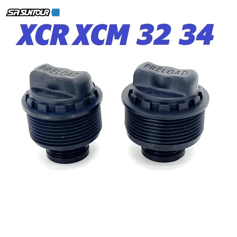 Фото SR SUNTOUR XCR XCM 32 34 передняя вилка с нагрузочным циферблатом Регулировочная амортизирующая регулировочная ручка 32 мм 34 мм трубка вилки №1
