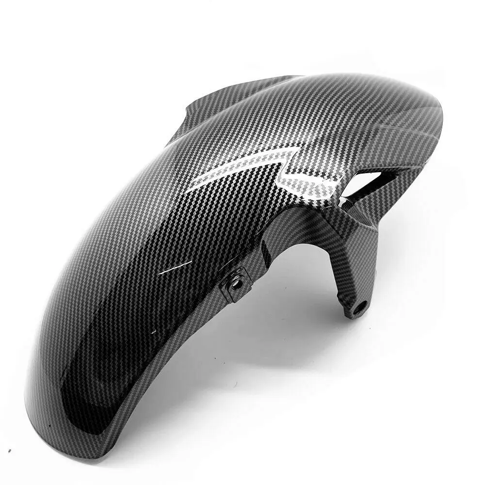 

For Kawasaki NINJA Z650 650 2017-2020 Motorcycle Accessories Front Tire Fender Guard Hugger Hydro Dipped Carbon Fiber Finish