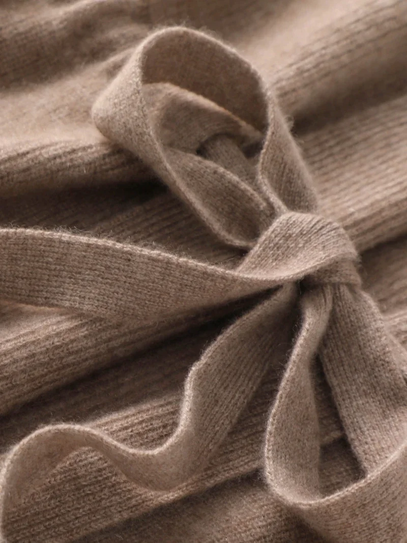 YTFidio женский однотонный жилет из 100% шерсти с v-образным вырезом топы верхняя