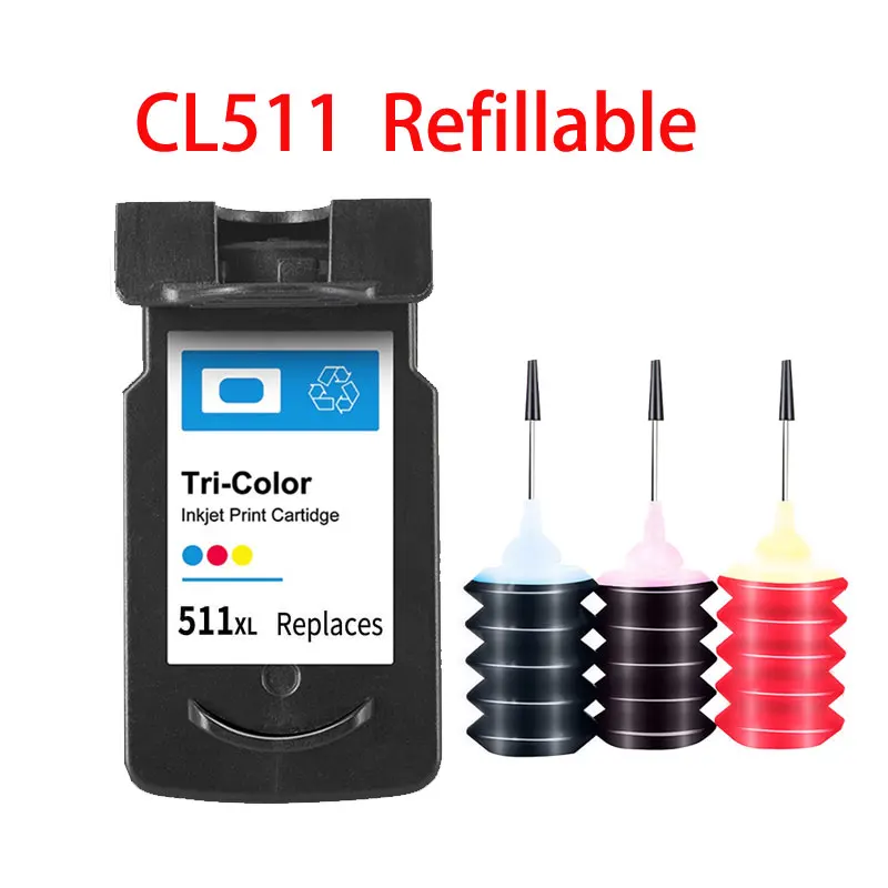 Совместимый многоразовый картридж для принтера Canon 510 511 PG510 CL511 Pixma MP260 MP270 MP272 MP280