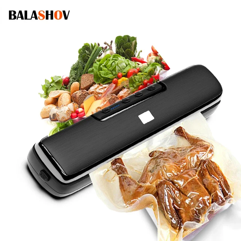 

Electric Vacuum Food Sealer Machine Household Vacuum Sealing Machine Food Packing Machine Fresh-Keeping Food Sealer EU Plug