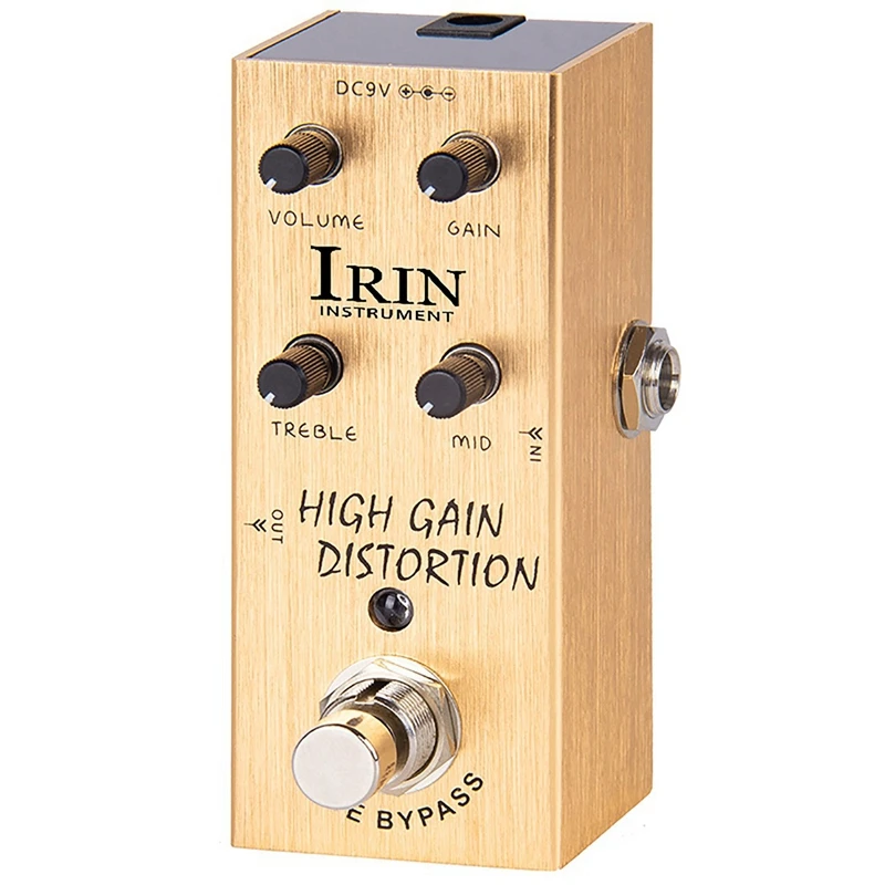 

IRIN 1 Набор гитарный эффектор, электрическая гитара с высоким коэффициентом искажения, профессиональный одноблочный маленький металлический эффектор для хора