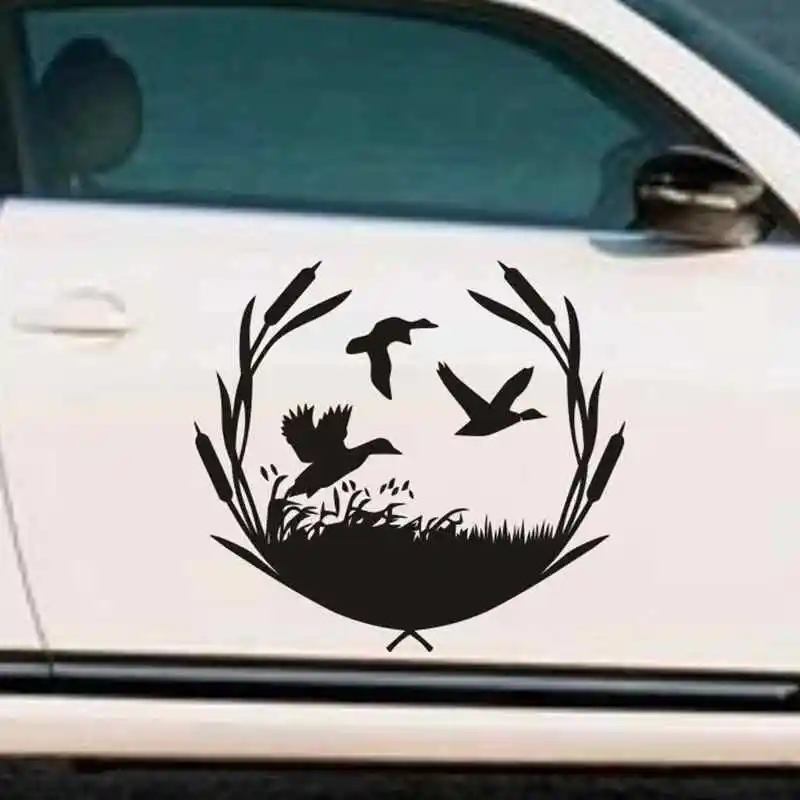 Наклейка Охота-утка наклейка для охотничьего ружья полая на окно автомобиля