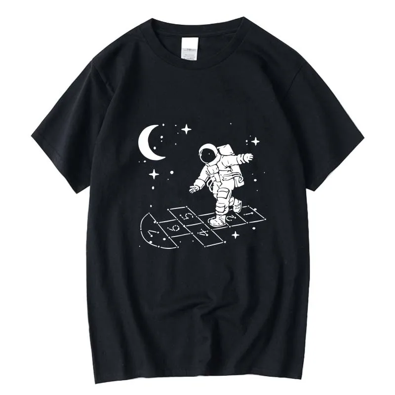 

FPACE top quality 100% cotton Funny spaceman print casual short sleeve cool t shirt summer mens tee shirts o-neck tops t-shirt