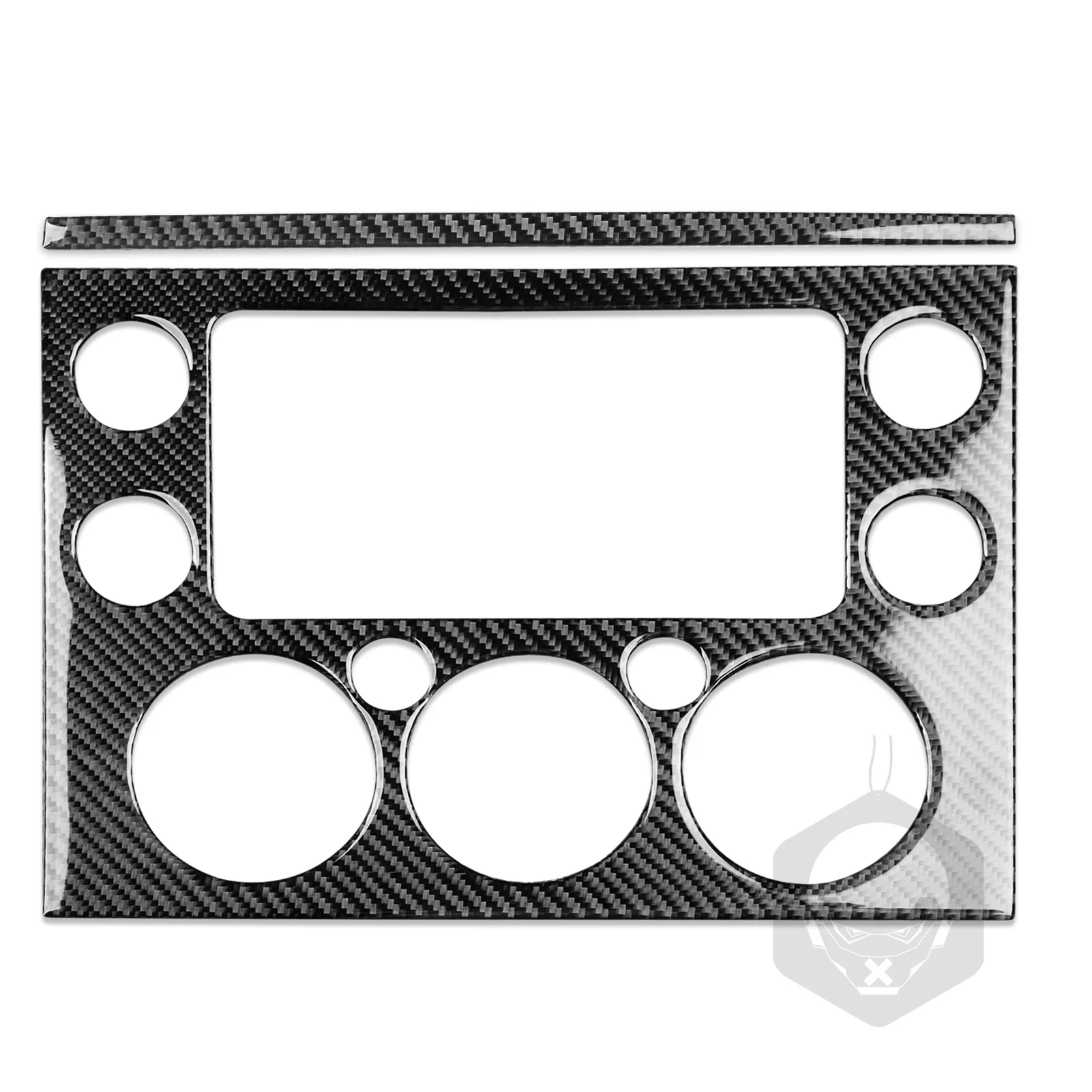 Фото Для Toyota FJ Cruiser 2007-2021, покрытие панели управления CD из углеродного волокна для кондиционирования воздуха, аксессуары для салона автомобиля, декоративная наклейка №2