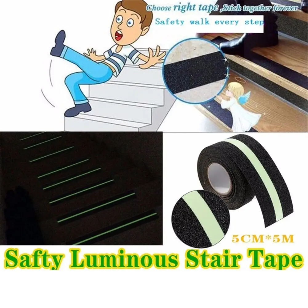 

Luminous Anti Slip Tape Non Skid Self-adhesive Stickers High Grip For Highlighting Stair Glow In The Dark Stage Home Decoration