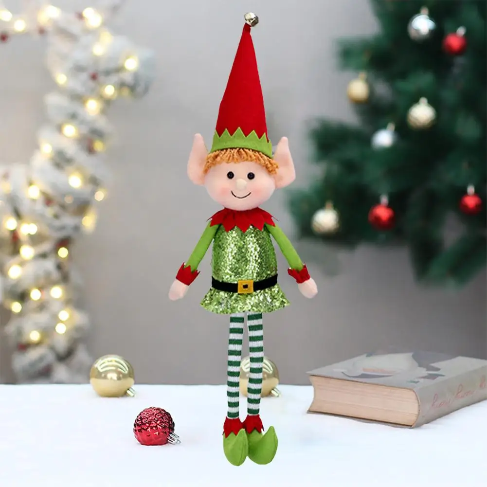 Dsktop Elf игрушка ручной работы эльф Deocr красочная плюшевая игрушка с длинными ногами 65 см Рождественский эльф украшение ручной работы Очаровательная искусственная игрушка