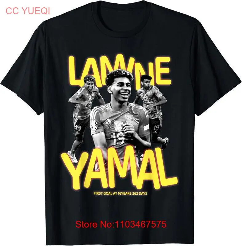 Футболка унисекс Lamine Yamal - First goal at 16 лет 362 дней